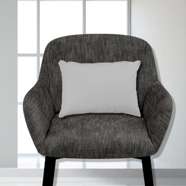 Stylish Basic Gray Solid Color 11x16 Dekokissen (Von Creator hochgeladen)