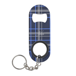 Stylish Blue Kariert Case-Mate iPhone Case Glass o Mini Flaschenöffner
