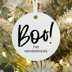 Stylish Boo Halloween Tree Ornament Aus Metall