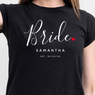 Stylish Bride Wedding T-Shirt