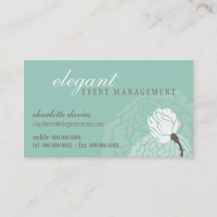 STYLISH BUSINESS CARD Elegante Rose Visitenkarte