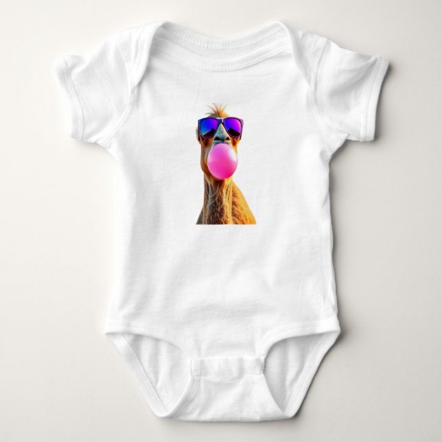 Stylish camel baby strampler (Vorderseite)