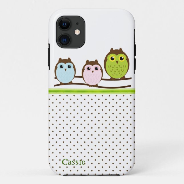 Stylish Cartoon Owls Custom iPhone 5 Fall Case-Mate iPhone Hülle (Rückseite)