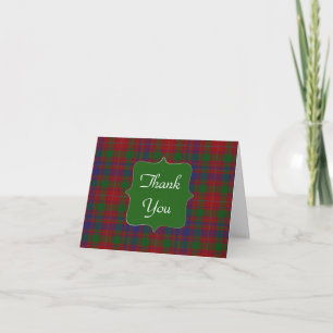 Stylish Clan MacIntyre Kariert Dankeschön Card Dankeskarte