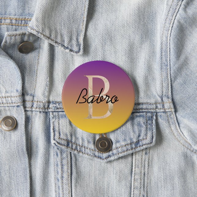 Stylish colorful custom gradient purple yellow button (Beispiel)