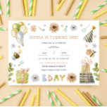 Stylish Colorful Kids Birthday Party Elegant Einladung<br><div class="desc">Our beautiful kids' birthday party invitation is an excellent choice for anyone looking for an elegant and colorful card to invite guests to celebrate their children's birthdays in style. The design is modern and features stylish typography within a colorful frame of hand-drawn party decoration. Use the personalization button to edit...</div>