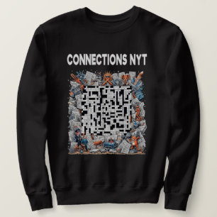 Stylish Connections NYT Design Schwarz Sweatshirt