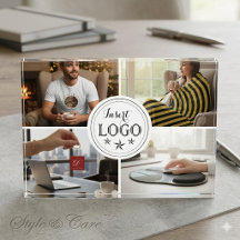 Stylish Custom Five Photo Personalized Photo Block