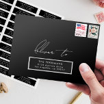 Stylish Custom individuelle Hochzeitsgast-Adresse Aufkleber<br><div class="desc">Custom Wedding Guest individuelle Adresse Briefmarke Label - Frag mir,  wenn Sie Fragen haben</div>
