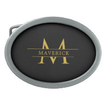 Stylish Custom Initials Classic Metal Belt Buckle