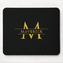 Stylish Custom Initials with Name Office