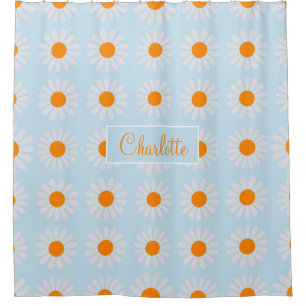 Stylish Daisy Individuelle Name Duschvorhang