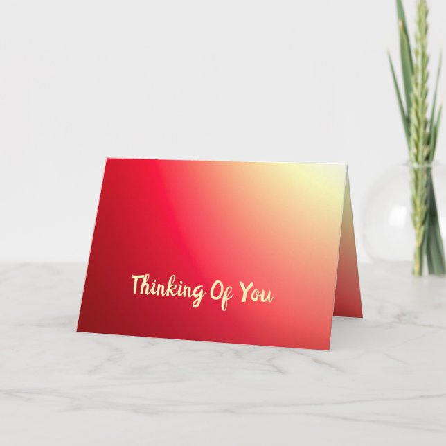 Stylish Designer Red Karte (Vorderseite)