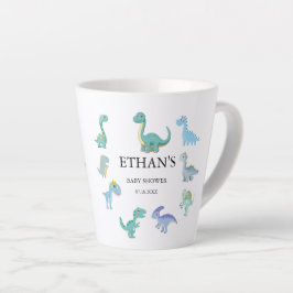 Stylish Dinosaur Baby Shower White Milchtasse