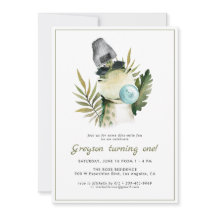 Stylish Dinosaur | Einladung zur Geburtstagspartei