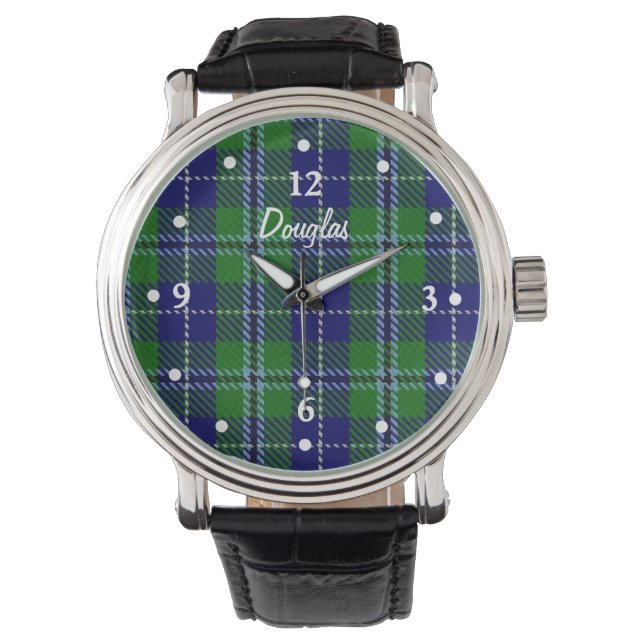 Stylish Douglas Kariert gegenüber Custom Watch Armbanduhr (Vorderseite)
