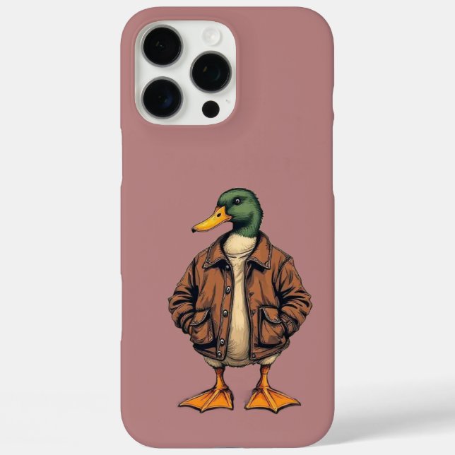 Stylish Duck iPhone 16 Pro Max Case - Einzigartige (Rückseite)
