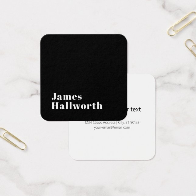 Stylish Editable Retro Modern Name (oder anderer T (Büro)