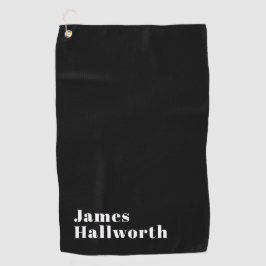 Stylish Editable Retro Modern Name (oder anderer T Golfhandtuch