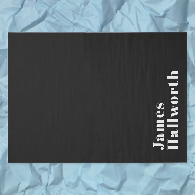 Stylish Editable Retro Modern Name (oder anderer T Seidenpapier (Von Creator hochgeladen)