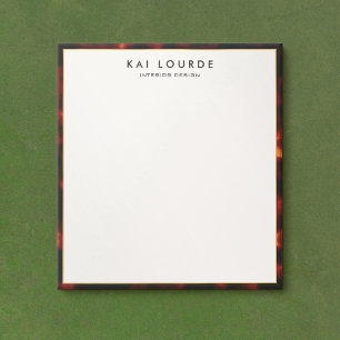 Stylish Elegant Tortoiseshell  Notepad Notizblock