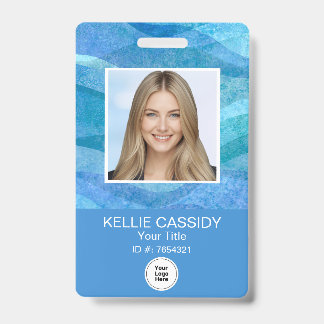 Stylish Employee Photo Custom Business ID Ausweis