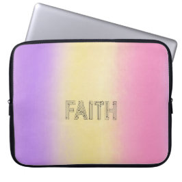 Stylish faith typography  laptopschutzhülle