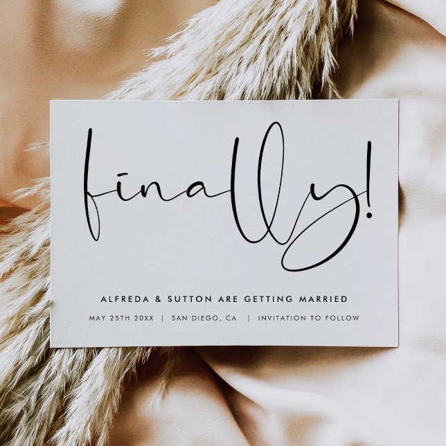 Stylish Finally Save The Date (Von Creator hochgeladen)