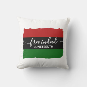 Stylish FREE INDEED Pan African JUNETEENTH Kissen