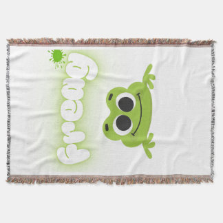 stylish frog themed home blanket decke