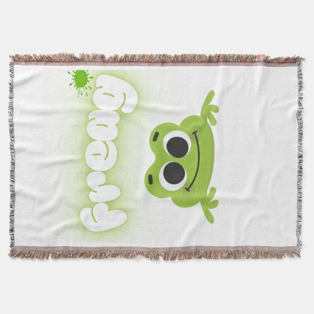 stylish frog themed home blanket decke (Vorderseite)