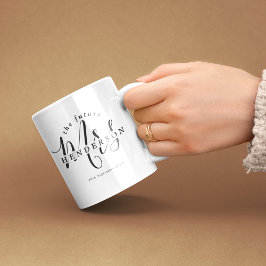 Stylish Future Mrs. Verlobung Kaffeetasse
