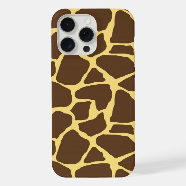 Stylish Giraffe Print iPhone Hülle (Rückseite)