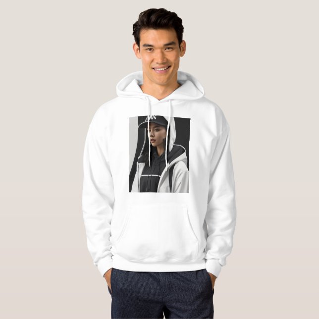 Stylish Girl Foto Hoodie (Vorne ganz)