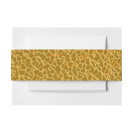 Stylish Gold Textured Belly Band for Invitations