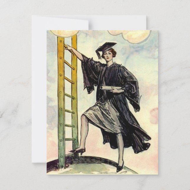 STYLISH GRAD ABSCHLUSS INVITATION ~EZ2 CUSTOMIZE EINLADUNG (Vorderseite)