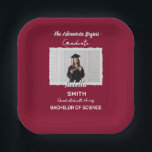 Stylish Graduation Party Paper Plates, Custom Name Pappteller<br><div class="desc">Stylish Graduation Party Paper Plates, Custom Name and Degree Plates, Bespoke Class of 2026 Table Decor, Personalized Academic Celebration Supplies Elevate your graduation buffet with these stylish personalized paper plates. Custom-made with your name, degree, and graduation year, these bespoke plates add a touch of professional elegance to your celebration. Crafted...</div>