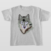 STYLISH GRAY WOLF ILLUSTRATION