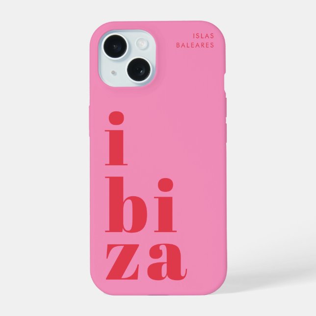Stylish Ibiza iPhone 15 Hülle (Rückseite)
