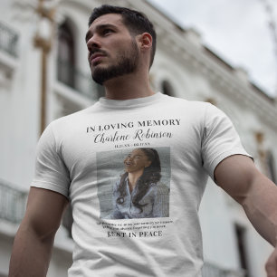 Stylish In Loving Memory   Foto-Gedenk-T-Shirt T-Shirt