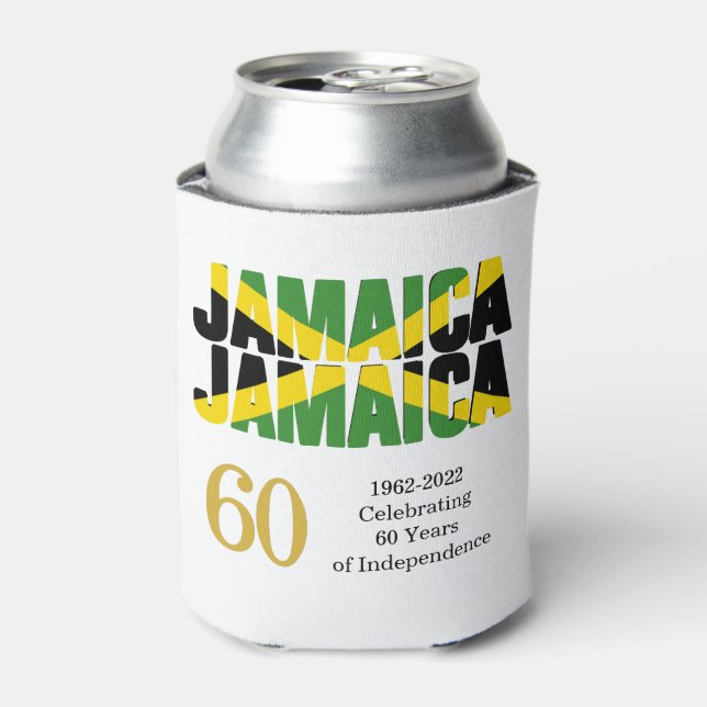 Stylish JAMAICA 60 Jahre Unabhängigkeit Dosenkühler (Kanne Vorderseite)