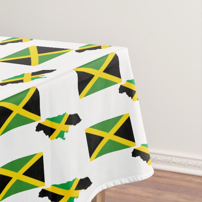 Stylish JAMAICAN MAP | Jamaica-Flagge Tischdecke (Beispiel)