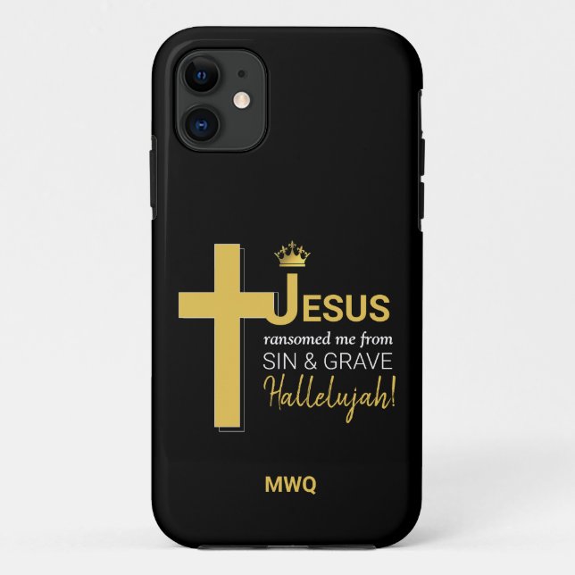 Stylish JESUS RANSOMED ME Christlich iPhone Gehäus Case-Mate iPhone Hülle (Rückseite)