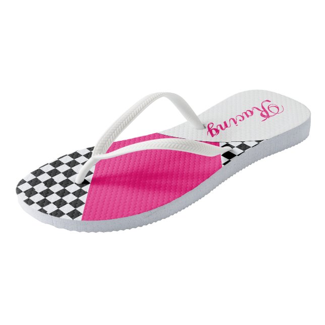 Stylish Ladys Racing Flip Flops (Schrägansicht)