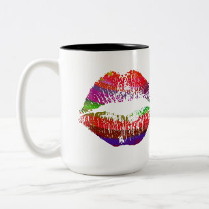 Stylish Lips #33 Zweifarbige Tasse