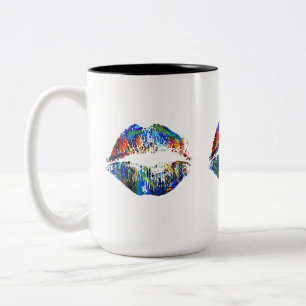 Stylish Lips #36 Zweifarbige Tasse