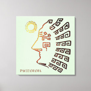 Stylish Machu_Picchu Zeichnend Leinwanddruck