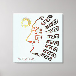 Stylish Machu_Picchu Zeichnend Leinwanddruck