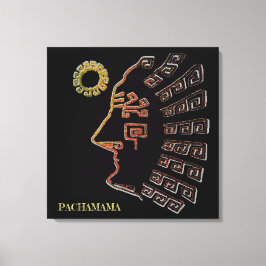 Stylish Machu_Picchu Zeichnend Leinwanddruck