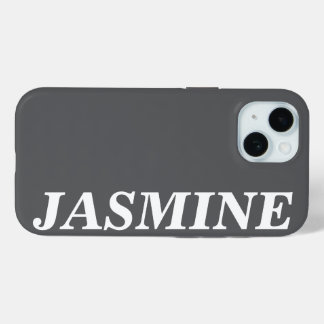 STYLISH MODERN CUSTOM NAME SOLID DARK GREY COLOUR Case-Mate iPhone HÜLLE